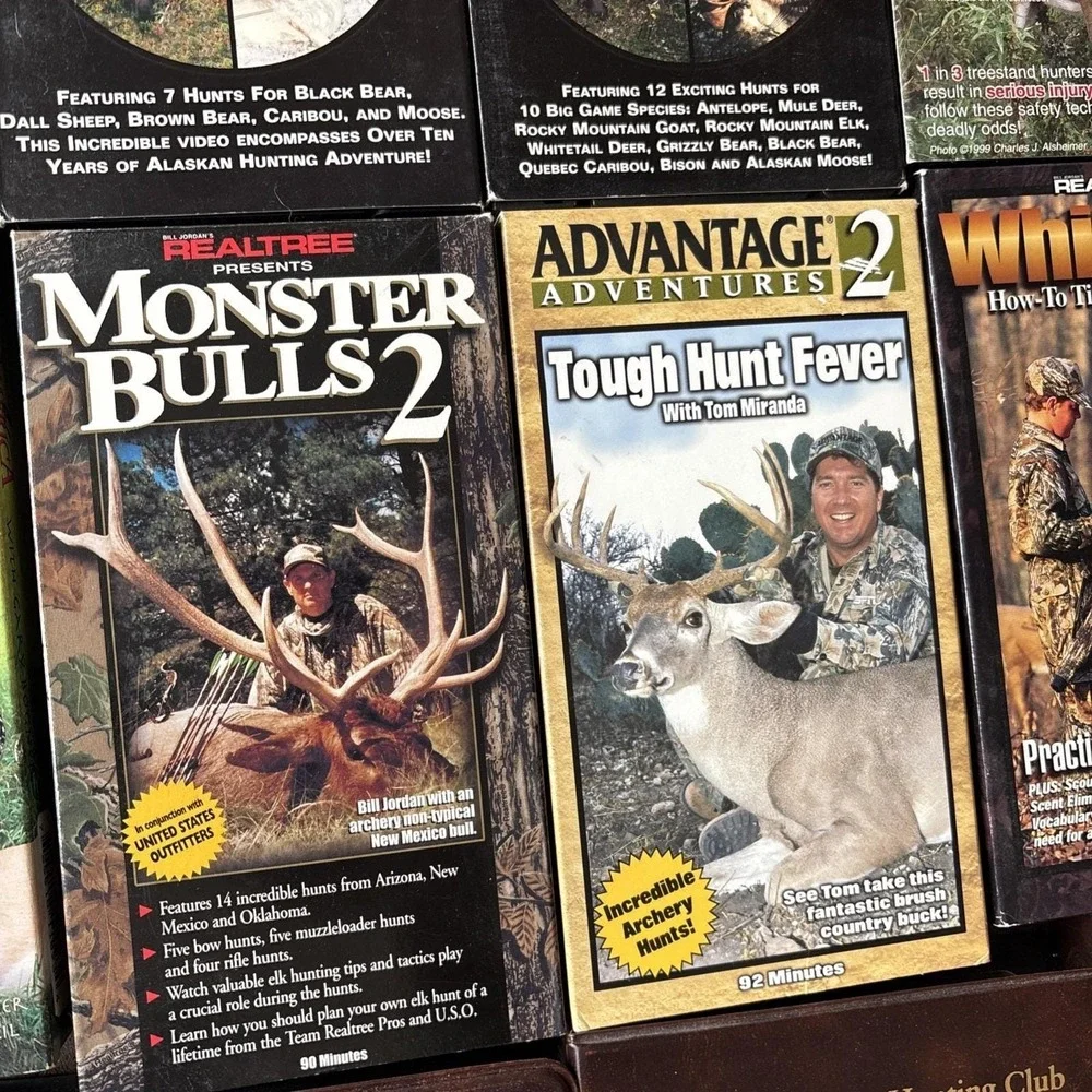 Vtg Lot Of 14 VHS Whitetail Deer Elk Alaska Hunting Monster Bucks Buckmasters